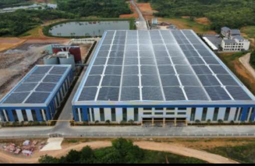 509-2022年4月，，，，，，，安徽池州汇成物资4MW光伏发电BIPV项目，，，，，，，年发电约400万度，，，，，，，知足约40%用电需求.jpg